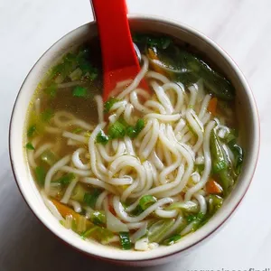 Vegetable Noodles in Soup