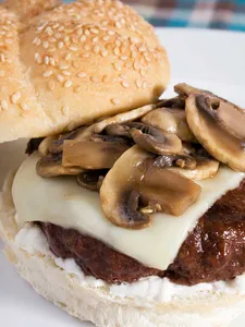 Mushroom-Swiss Burger