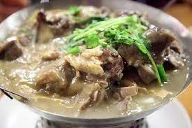 Lamb And Dried Bean Curd In Casserole