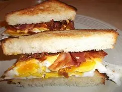 Fried Egg Sandwich With Bacon
