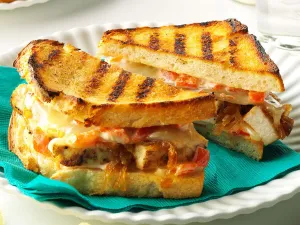 Grilled Cajun Chicken & Melted Mozzarella Hot Sandwich