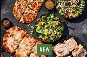 2 Flatbread Pizza Family Feast with Vanilla Cinnamon Rolls
