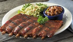 Full Rack Baby Back Ribs Platter