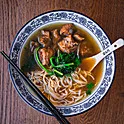 Noodle Soup with Red Braised Pork Rib