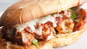 Meatball Parmigiana Hero