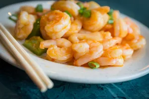 Szechuan Style Spicy Baby Shrimp whatshot