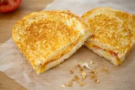 Grilled American Cheese With Tomato Sandwich