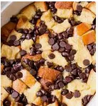 Chocolate Chip Bread Pudding