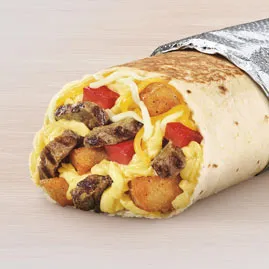 GRANDE TOASTED BREAKFAST BURRITO STEAK