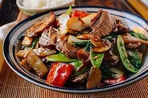 Roast Pork with Chinese Vegetables