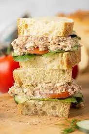 Baked Salmon Salad Sandwich