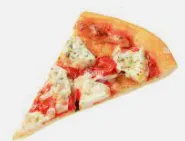 Quattro Formaggio Pizza Slice