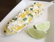 Mexican corn on a stick.