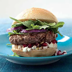 Mediterranean Burger With Feta