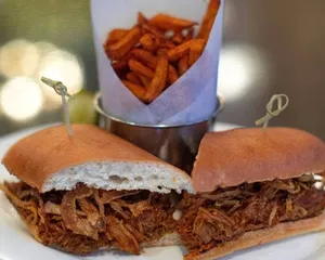 Short Rib Pull Barbeque Sandwich