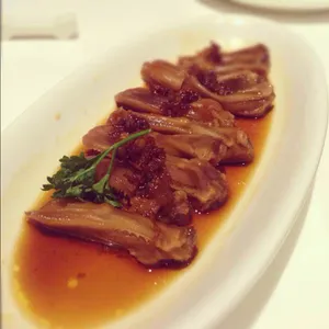 Sauteed Duck Tongue And Sweet Pea Pods With Xo Sauce Xo