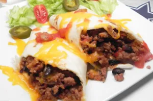 Turkey Burger Burrito