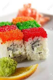 Rainbow Tobiko Roll