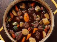 Beef Stew Tumip In Casserole