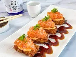 salmon crispy rice