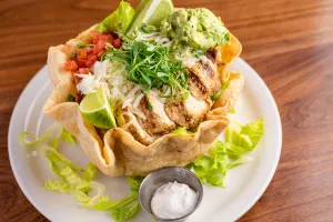 Tostada Salad with Grilled Chicken