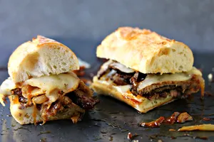 Steak With Onions Sandwich