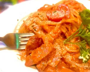 Tomato Cream Spaghetti (トマトクリームスパゲッティ)