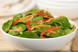 Spinach With Ginger Dressing