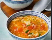 Home Style Tomato Egg Drop Soup