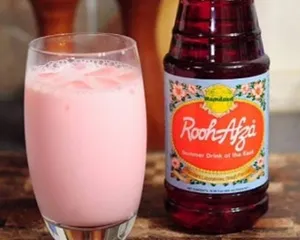 Rooh Afza With Milk
