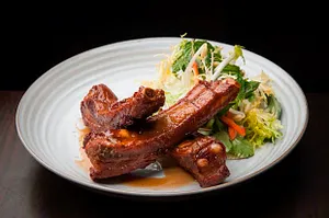 SPARE RIBS WITH HONEY TAMARIND GLAZE.