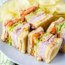 Cheese Turkey Club Sandwich