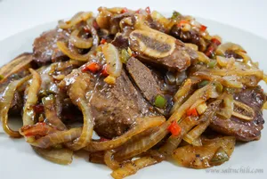 Beef Ribs in Black Pepper Sauce 黑椒汁牛仔骨