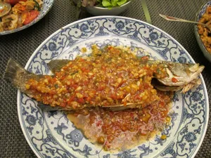 Crispy Whole Yellow-fish with Chili Sauce