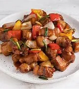 Roast Pork with Snow Peas