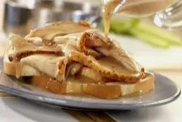 Sliced Turkey Hot Open Sandwich