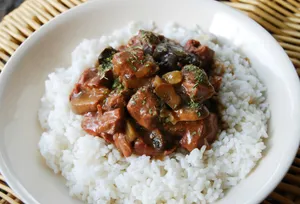 Spicy Stewed Beef over Rice