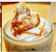 Iced Cafe au lait w/Coffee Jelly