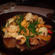 Sauteed Dried Shrimp And Squid With Chive