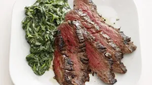 Steak & Spinach