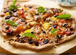 Schiacciatina Olives, Zucchine & Cherry Tomato Pizza Slice
