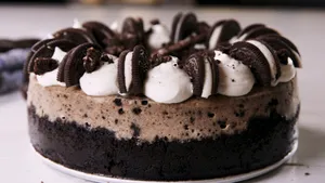 House Made Oreo Cookie Cheesecake