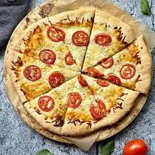 White Pizza With Fresh Tomato