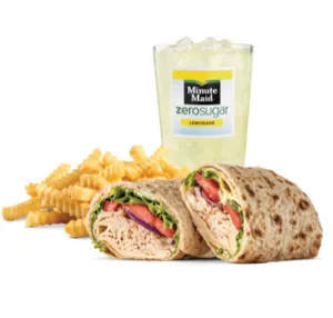 Roast Turkey & Swiss Wrap Meal (S)