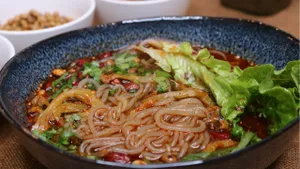 Sichuan Style Spicy and Tangy Glass Noodle Soup