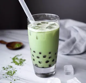 Matcha Red Bean Milk Tea