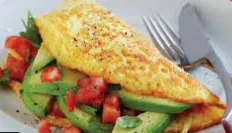 Avocado and Monterey Cheese Omelette