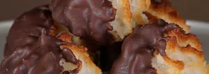 Mini Chocolate Covered Coconut Macaroon