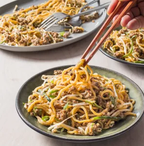 Old Style Lo Mein with Scallion Sauce