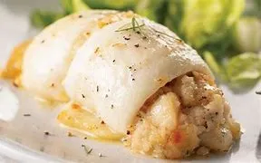 Filet Of Sole Stuffed With Seafood Stuffing